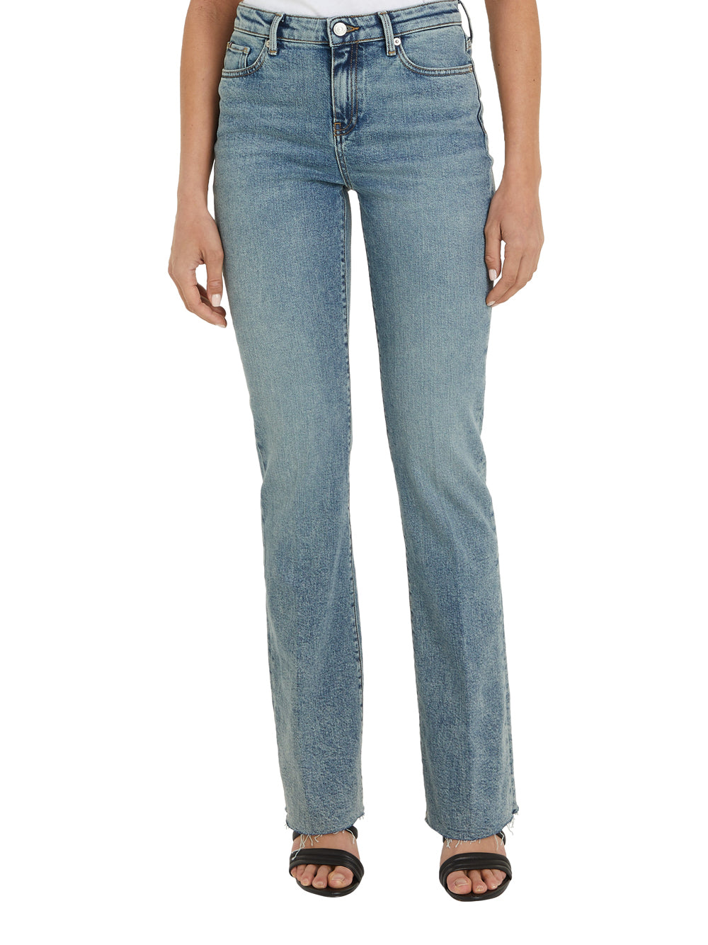 Jeans Bootcut Tommy Hilfiger Bootcut Rw Mio da Donna - Denim