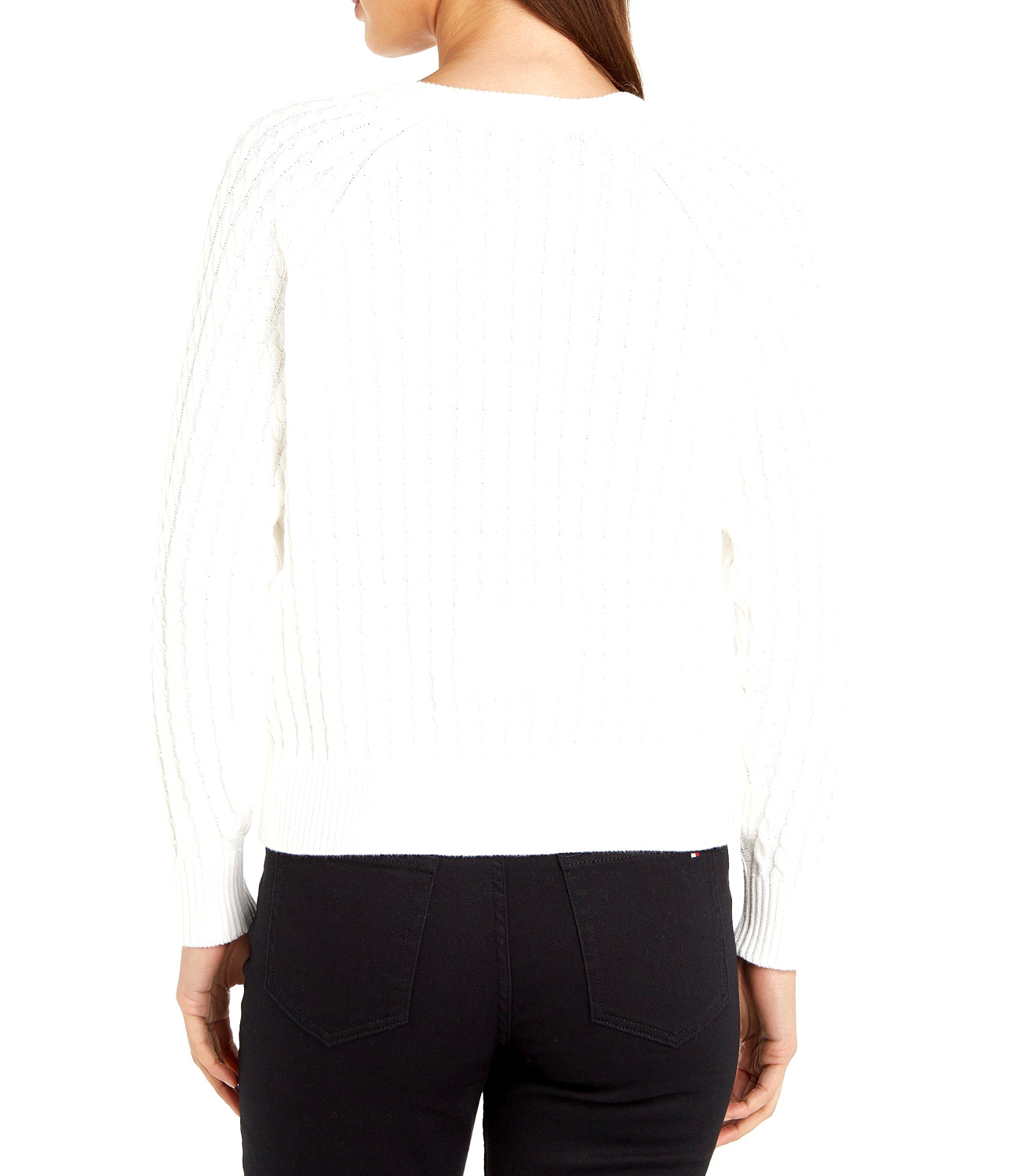 Tommy Hilfiger Maglia Donna Mod. WW0WW40674 YBL White Bianco