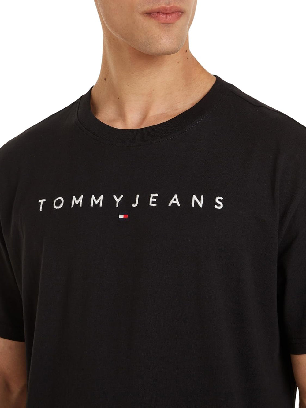Tommy Hilfiger Tommy Jeans T-shirt Uomo Mod. DM0DM17993 BDS Black Nero