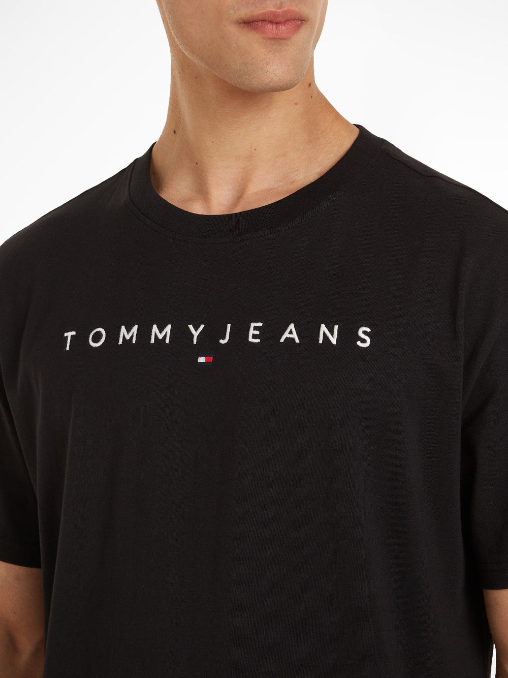 Tommy Hilfiger Tommy Jeans T-shirt Uomo Mod. DM0DM17993 BDS Black Nero