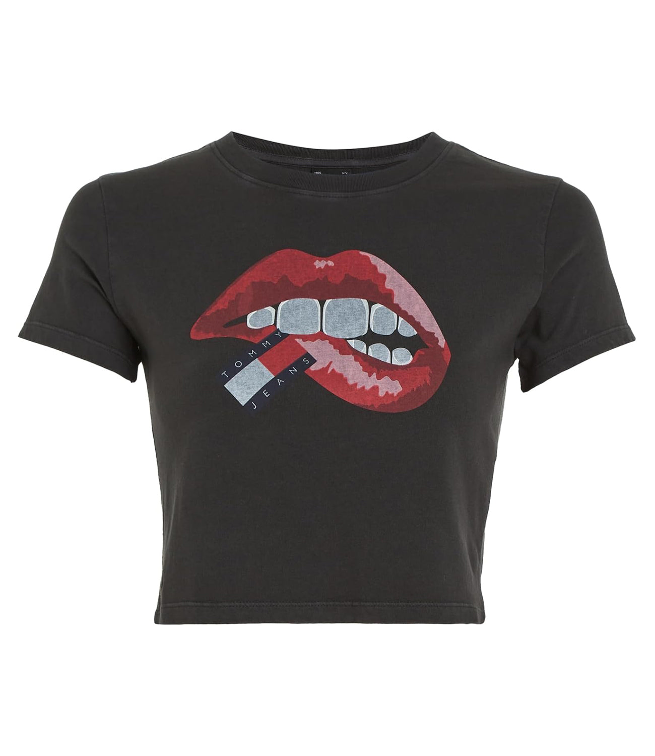 Tommy Hilfiger Tommy Jeans T-shirt Donna Mod. DW0DW17373 BDS Black Nero