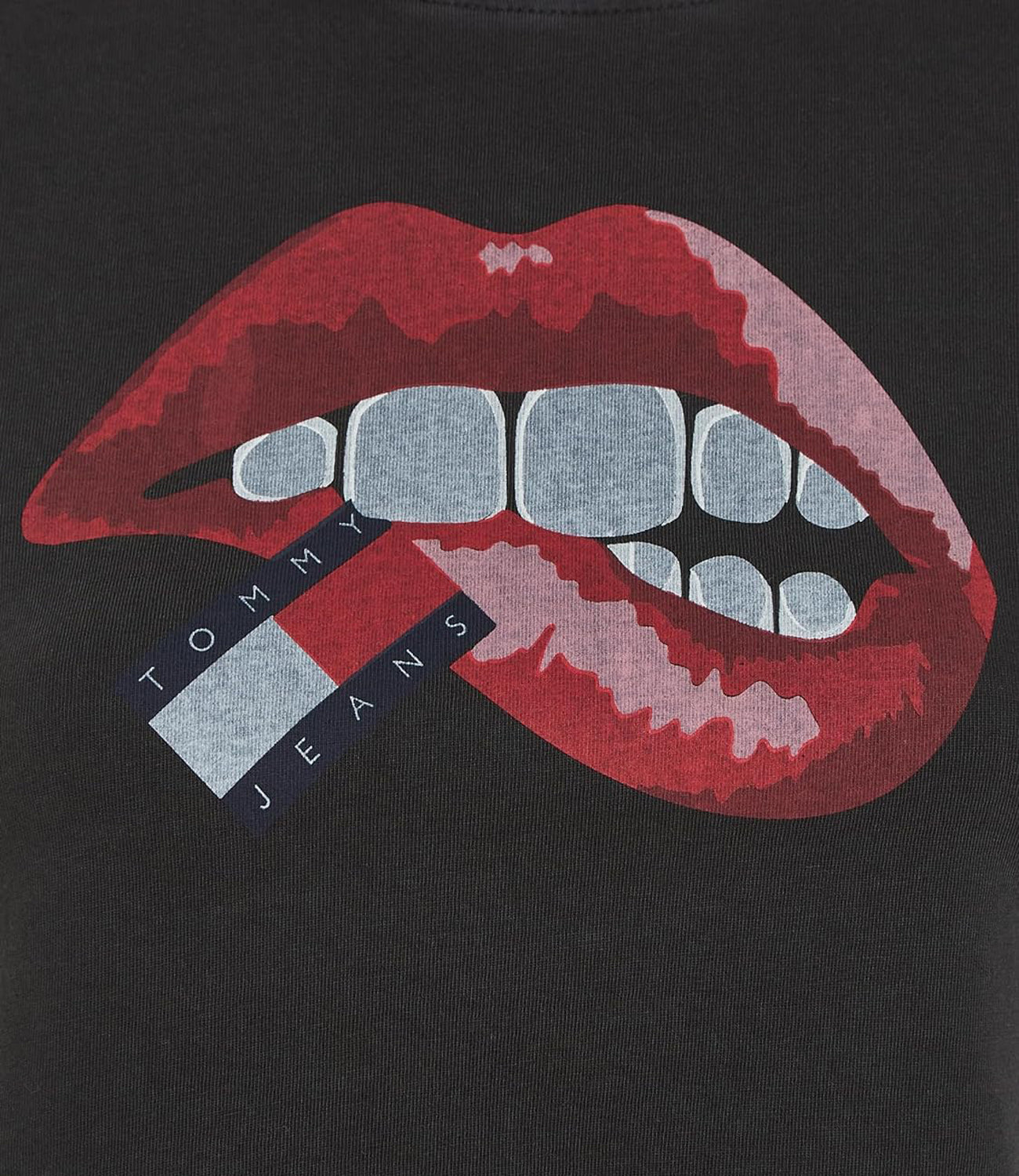 Tommy Hilfiger Tommy Jeans T-shirt Donna Mod. DW0DW17373 BDS Black Nero