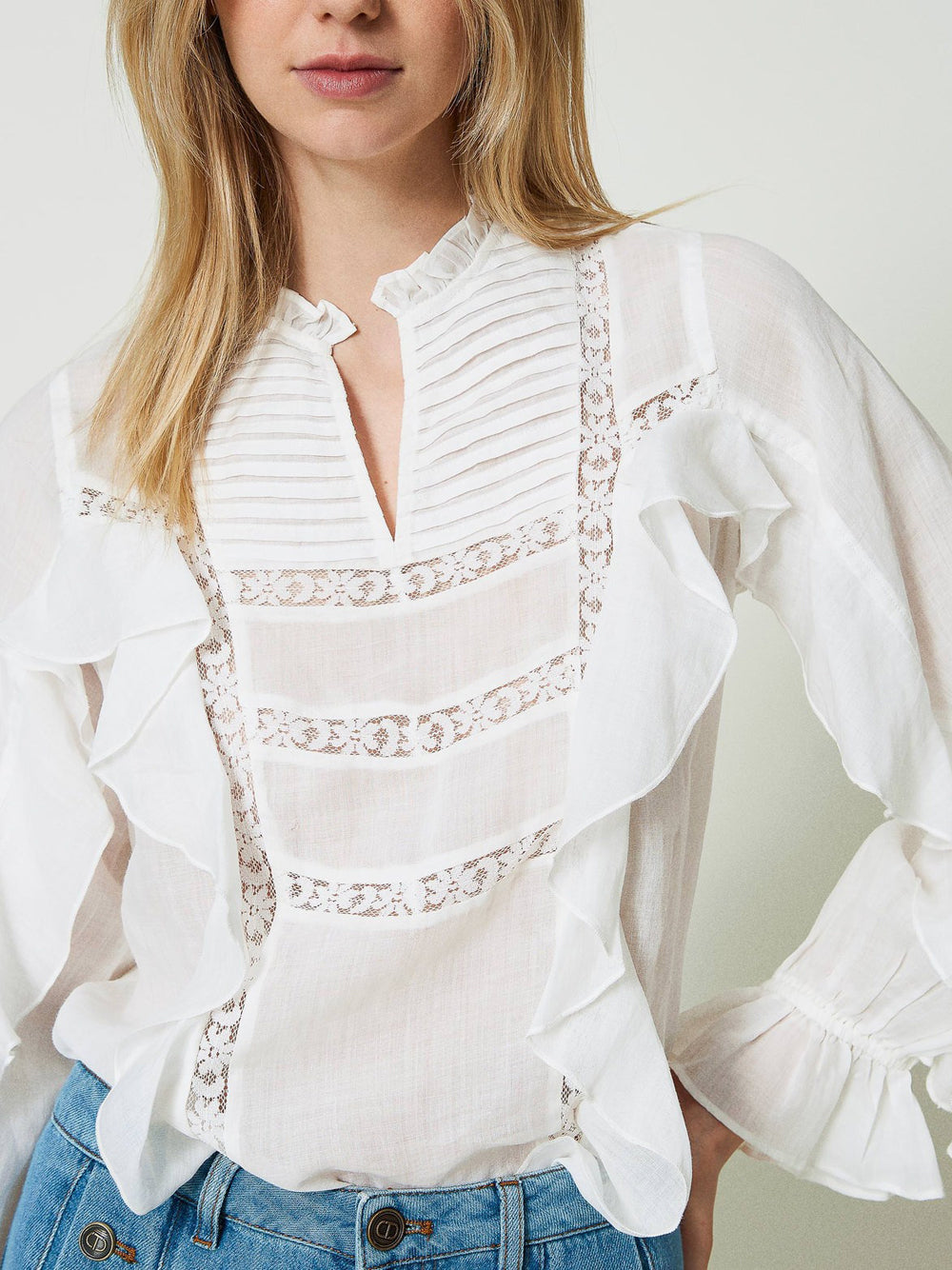 Blusa Twin Set da Donna - Bianco