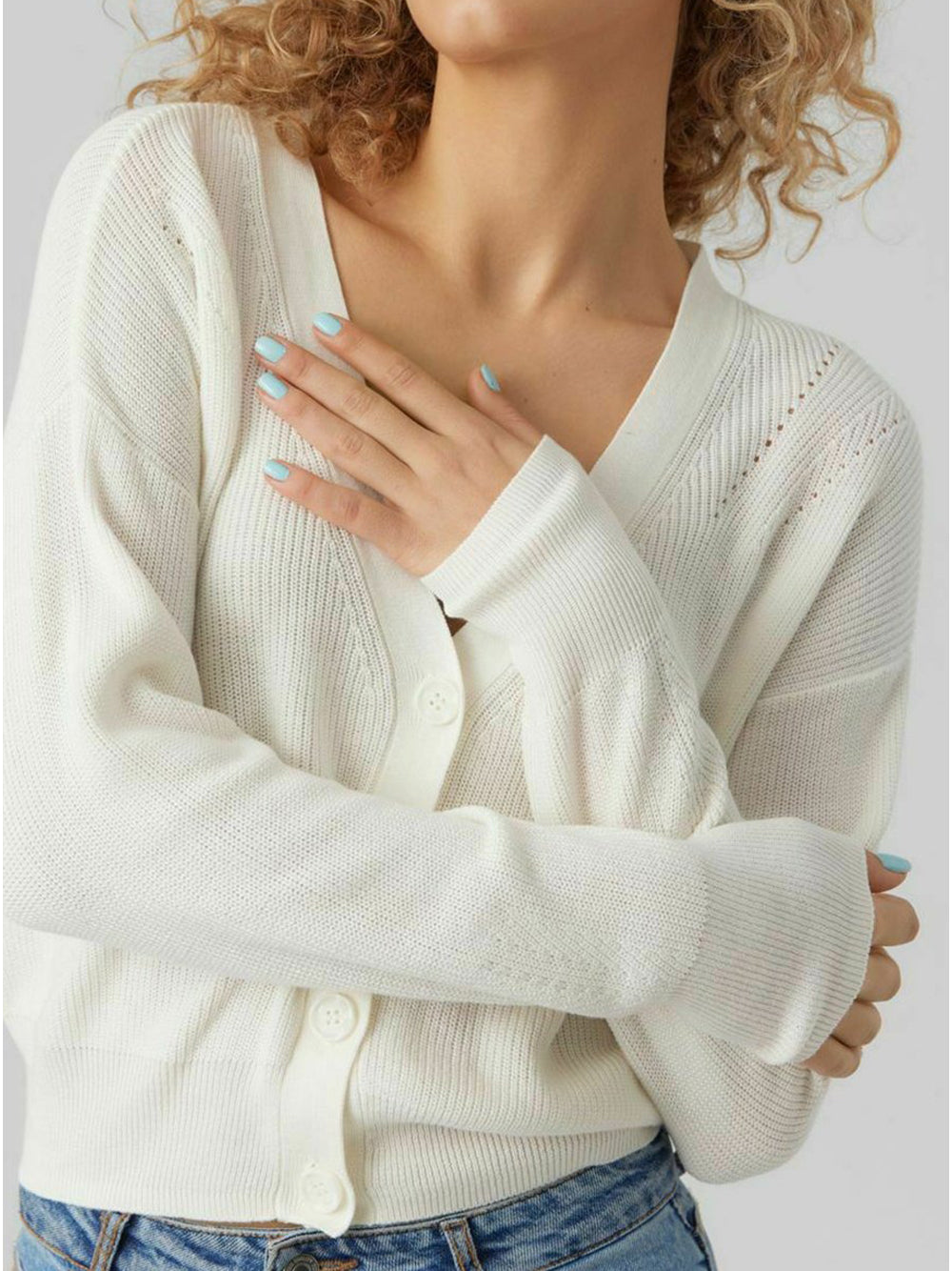 Cardigan Vero Moda da Donna - Bianco