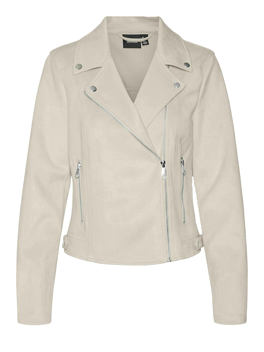 Giubbino di Pelle Vero Moda da Donna - Avorio