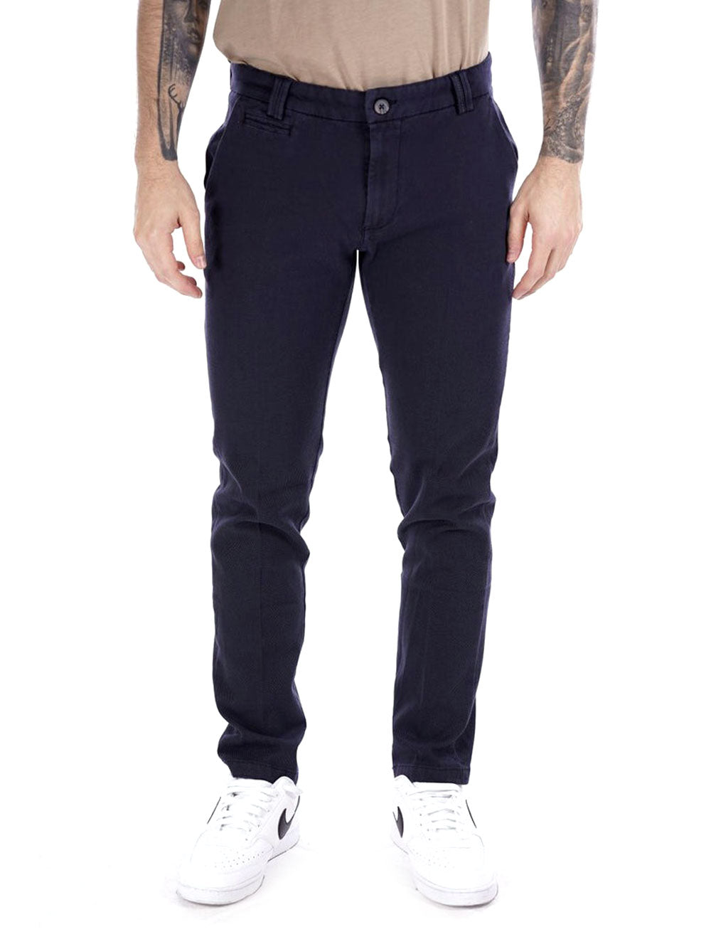 Pantalone Chino Yes Zee da Uomo - Blu