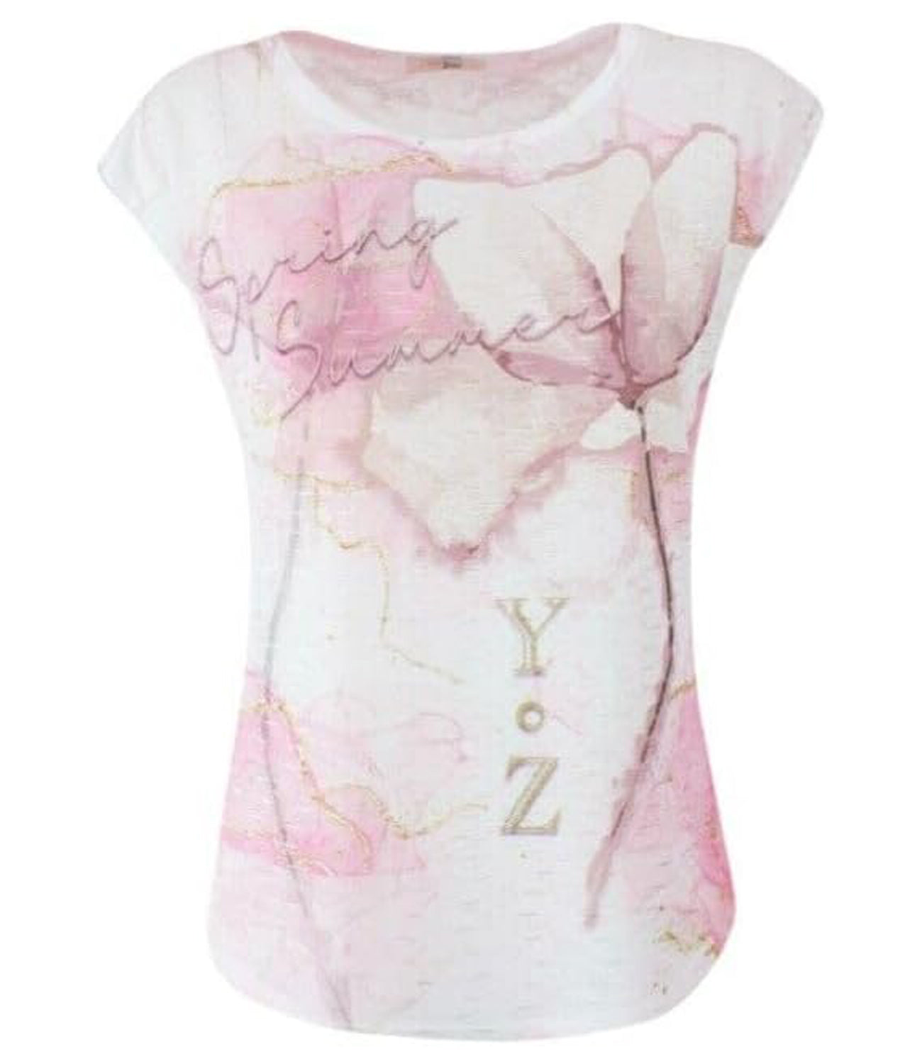 Yes Zee T-shirt Donna Mod. T235 Y302 2425 Rosa
