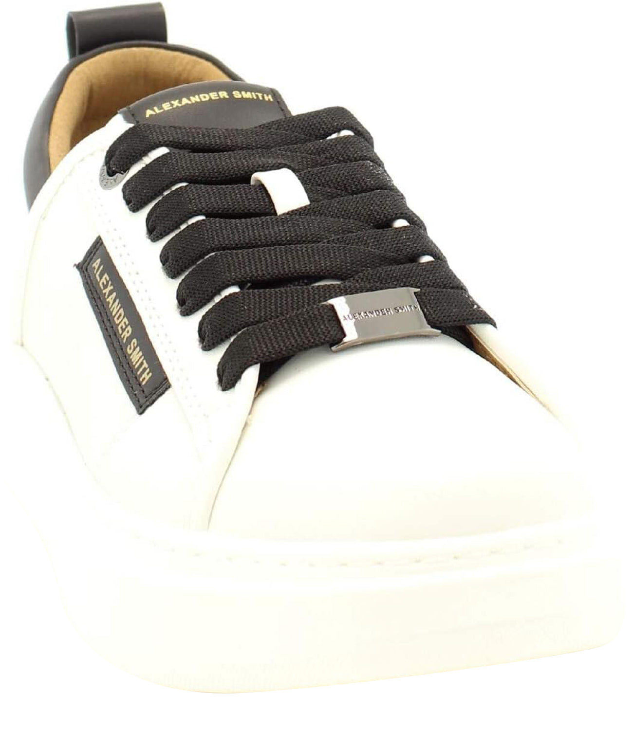 Alexander Smith Sneakers Eco-Wembley Uomo Mod. AEBAEWM-7010 WBK WHITE BLACK Bianco