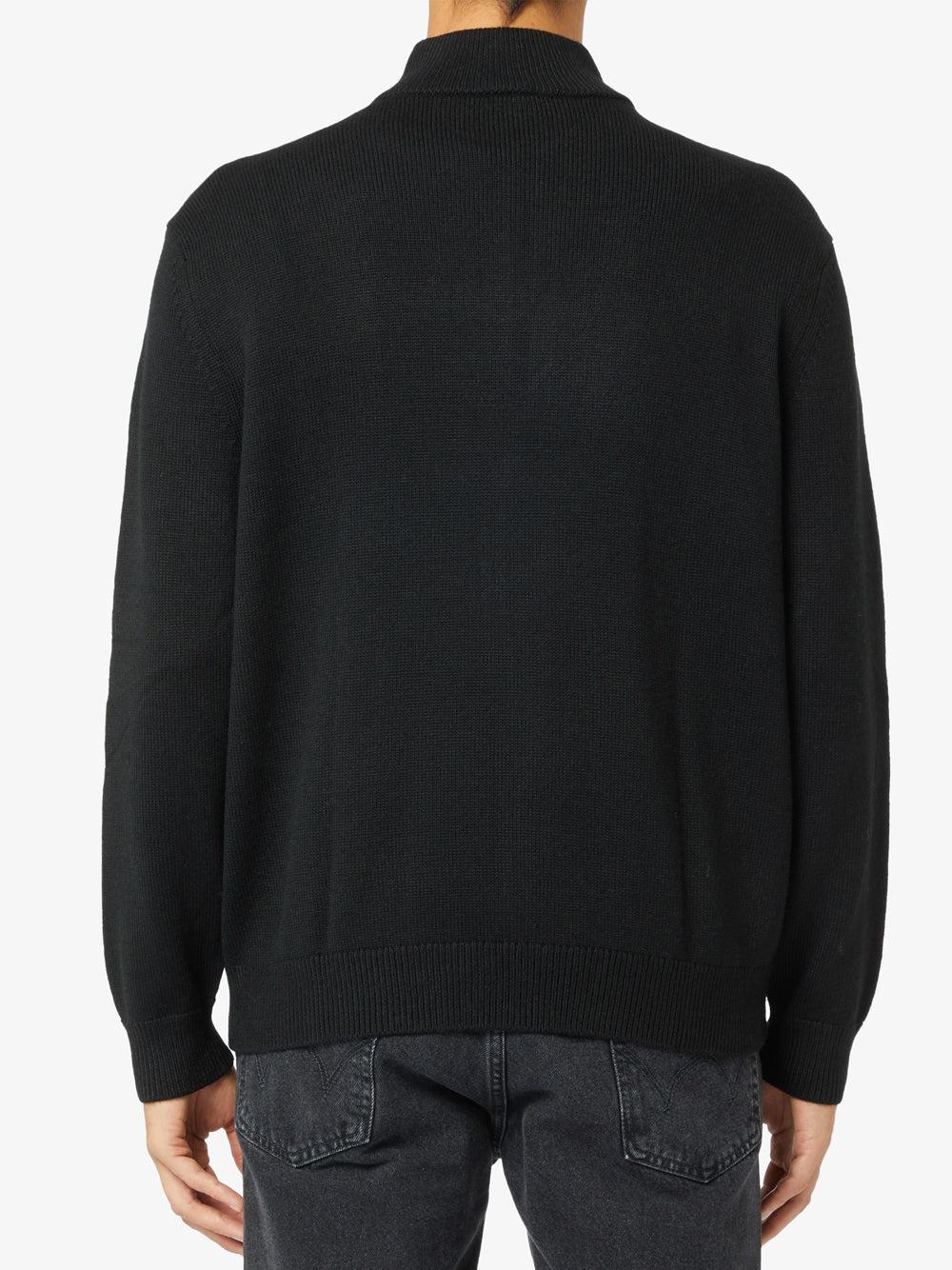 Pullover Armani Exchange Mezza Zip da Uomo - Nero