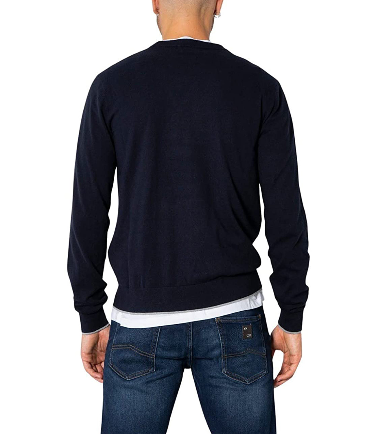 A|X Armani Exchange Maglione Girocollo Uomo Mod. 8NZM6A ZM1HZ 1510 Blu