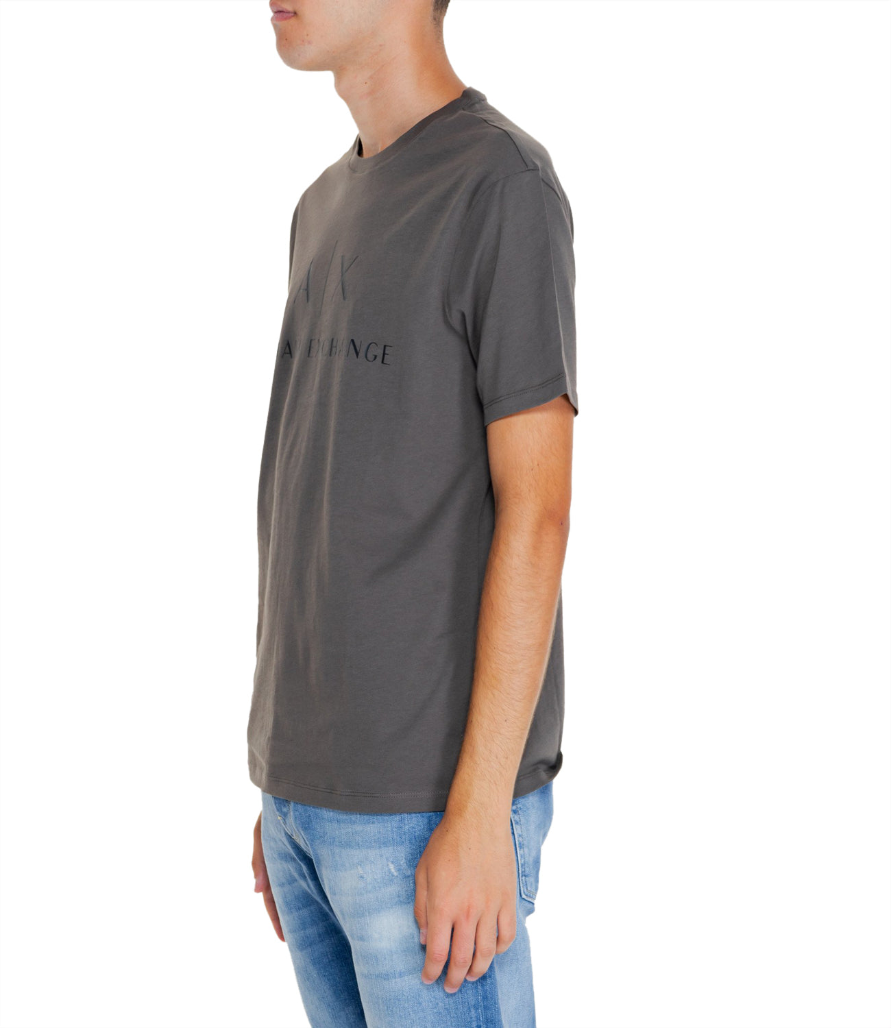 A|X Armani Exchange T-shirt Uomo Mod. 8NZTCJ-Z8H4Z 1897 Black Olive