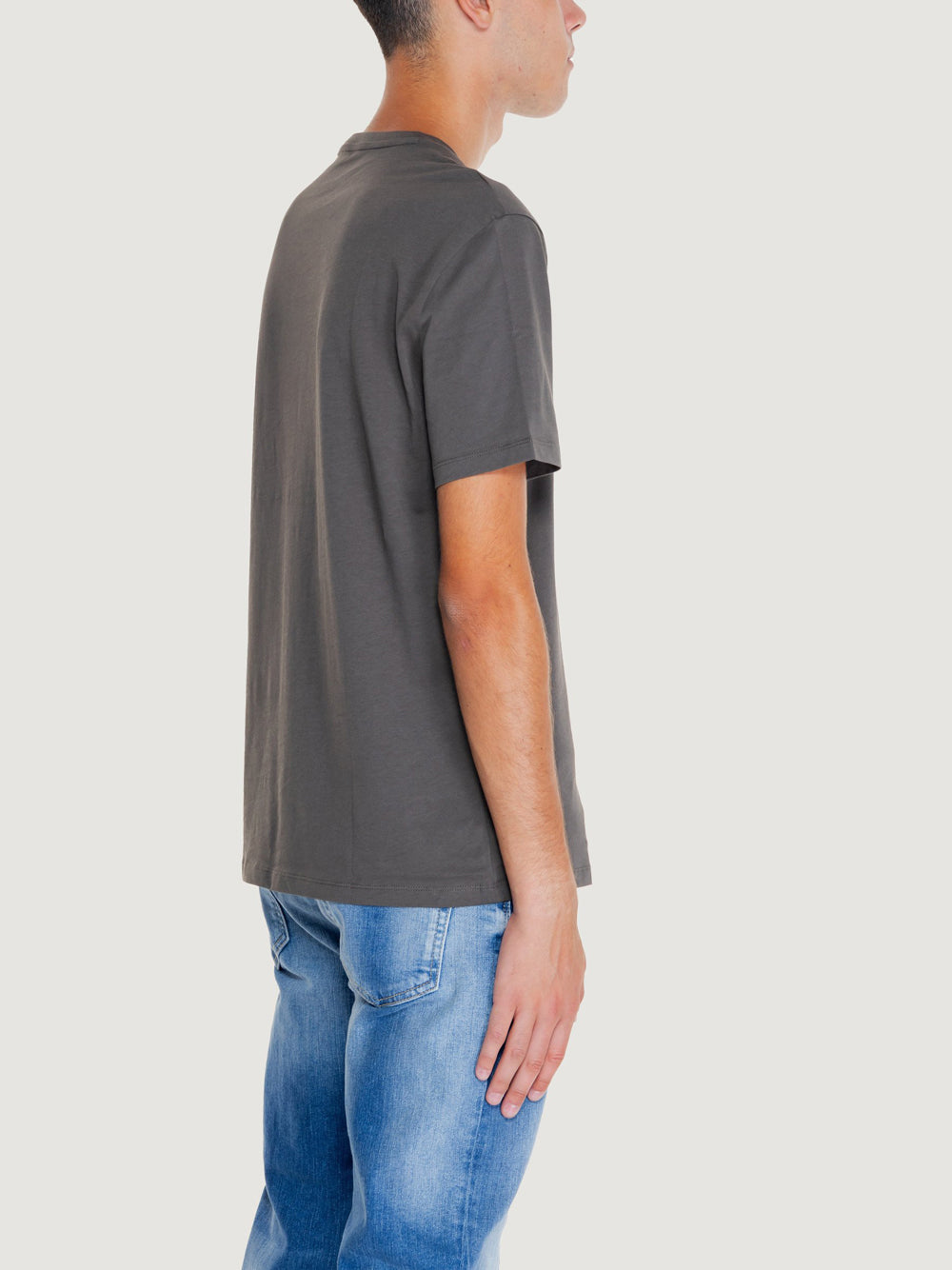 A|X Armani Exchange T-shirt Uomo Mod. 8NZTCJ-Z8H4Z 1897 Black Olive