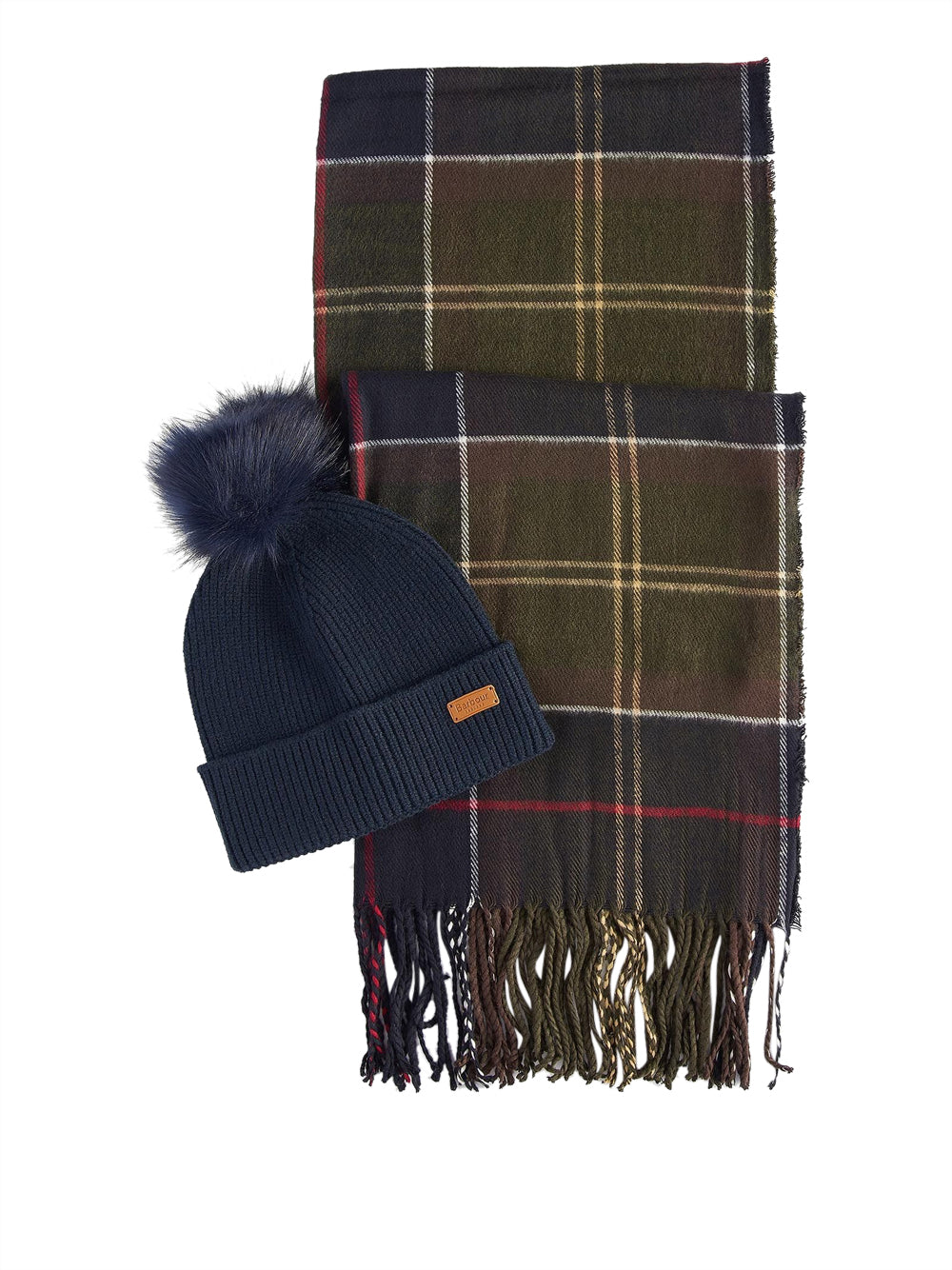 Set Barbour Dover Beanie Scarf da Donna - Verde