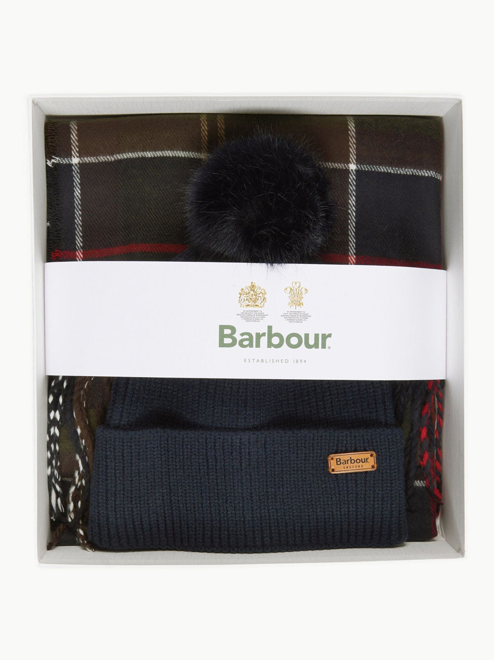 Set Barbour Dover Beanie Scarf da Donna - Verde
