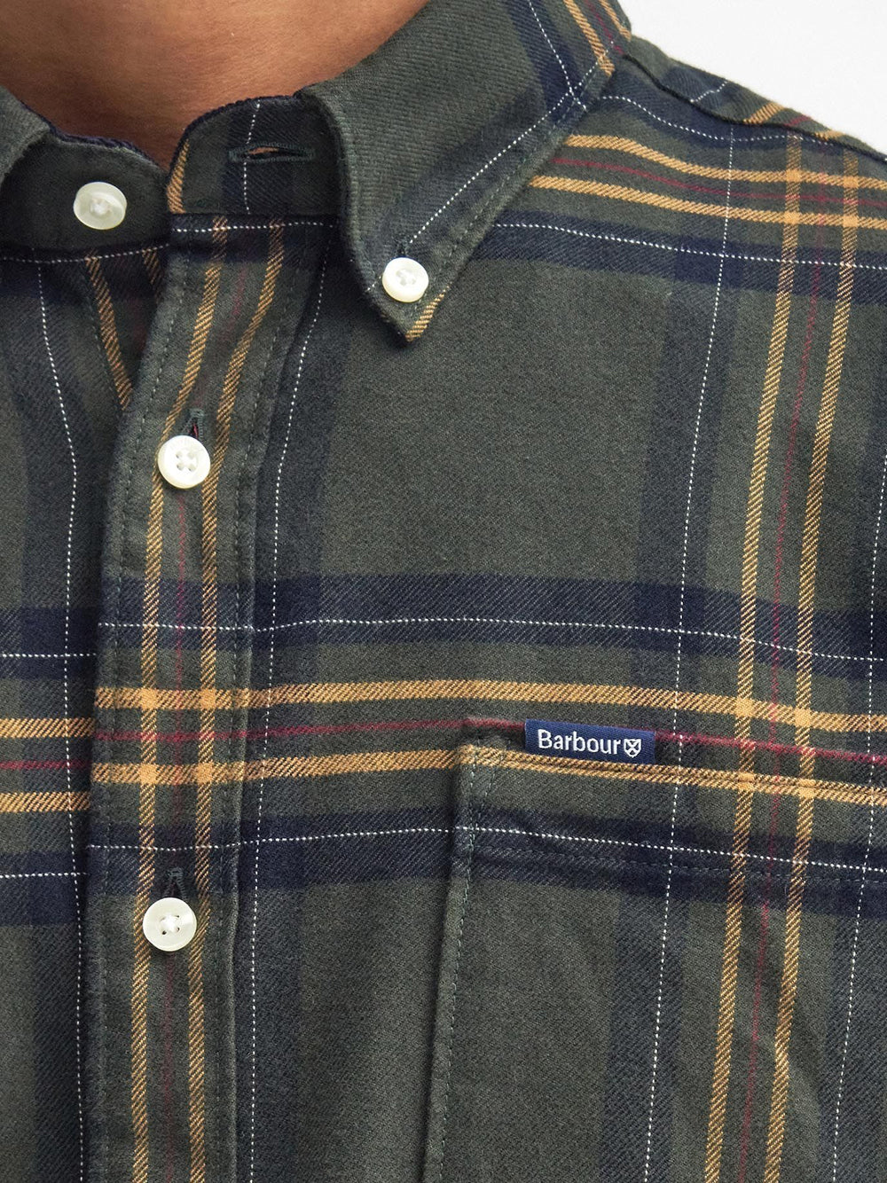 Camicia Casual Barbour Portdown Tailored da Uomo - Verde