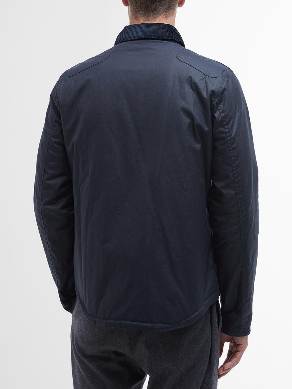 Giubbotto Barbour Reelin Wax da Uomo - Blu