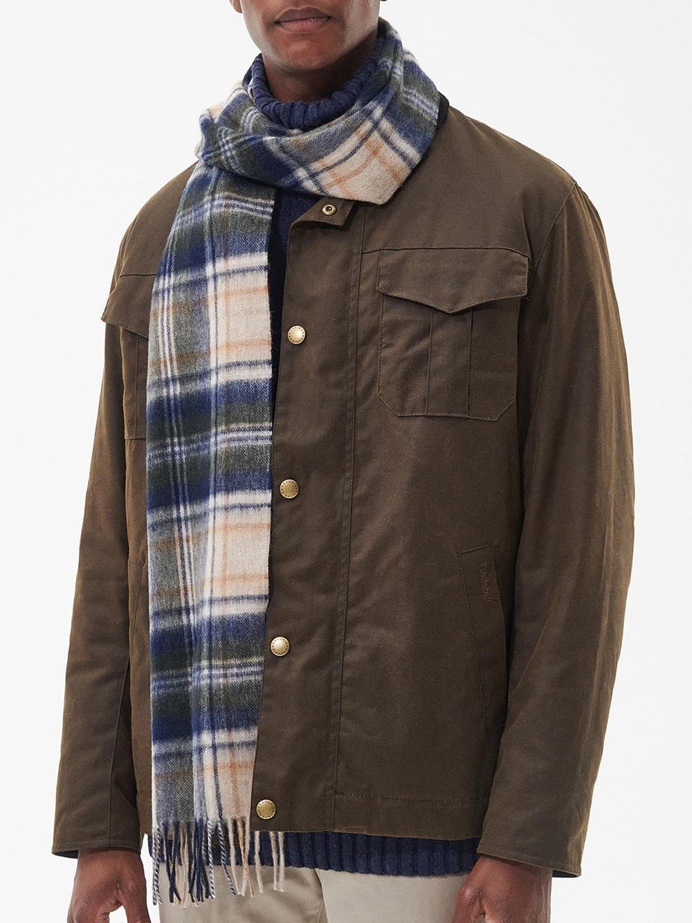 Sciarpa Barbour New Check Tartan Unisex - Beige