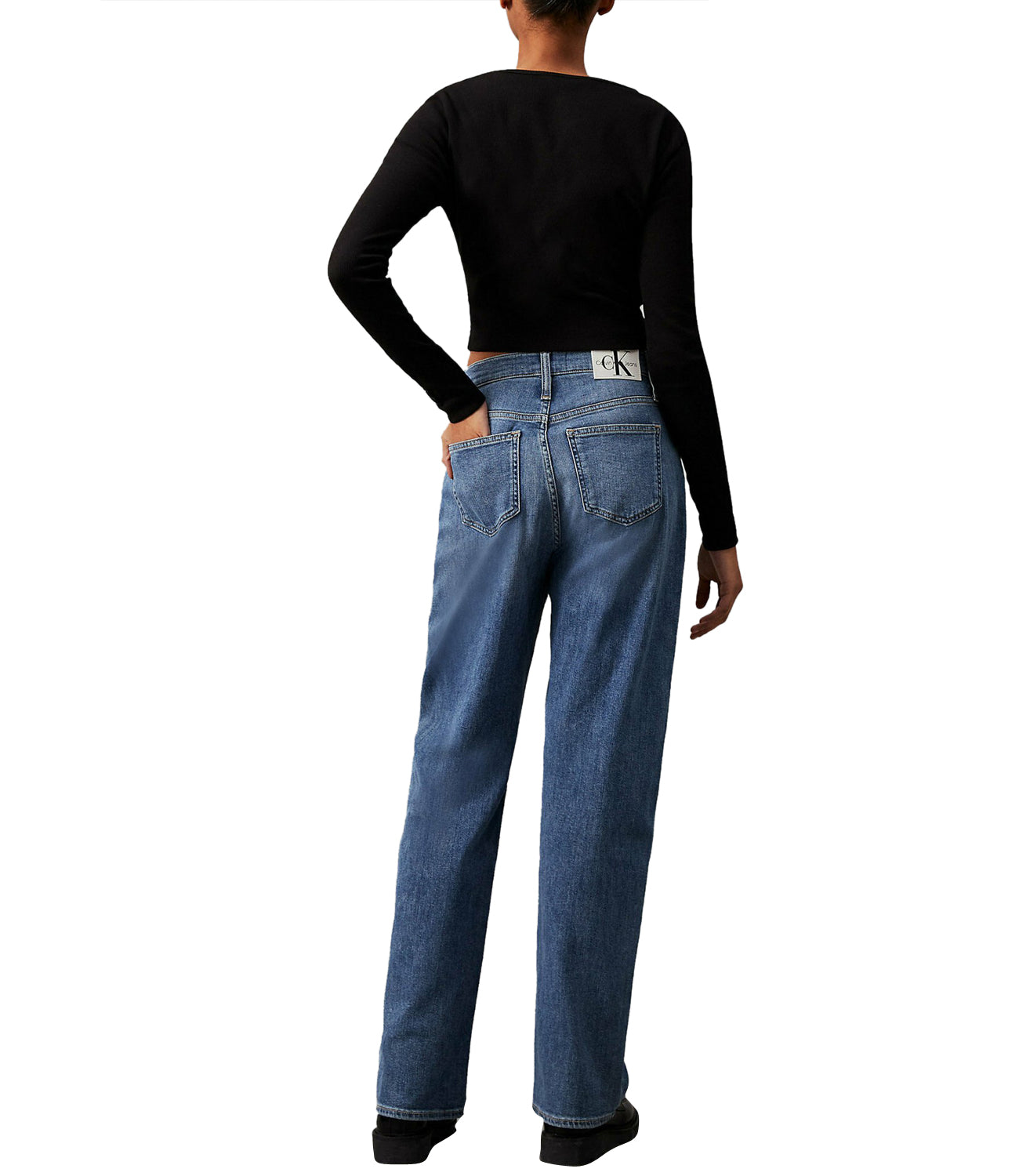 Calvin Klein Calvin Klein Jeans Jeans High Rise Loose Donna Mod. J20J223643 1A4 Denim Medium