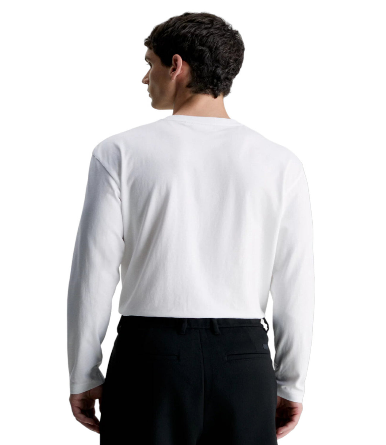 Calvin Klein Maglia Cotton Comfort Ls T- Uomo Mod. K10K111847 YAF Bright White