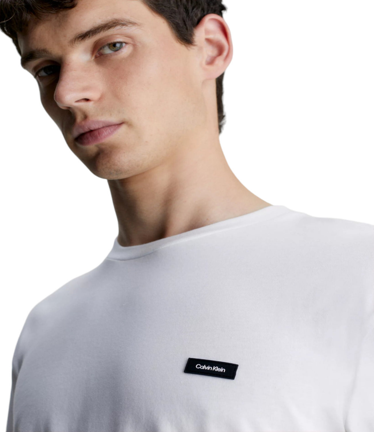 Calvin Klein Maglia Cotton Comfort Ls T- Uomo Mod. K10K111847 YAF Bright White