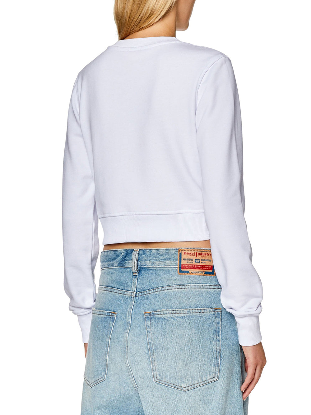 Felpa Diesel Slimmy da Donna - Bianco