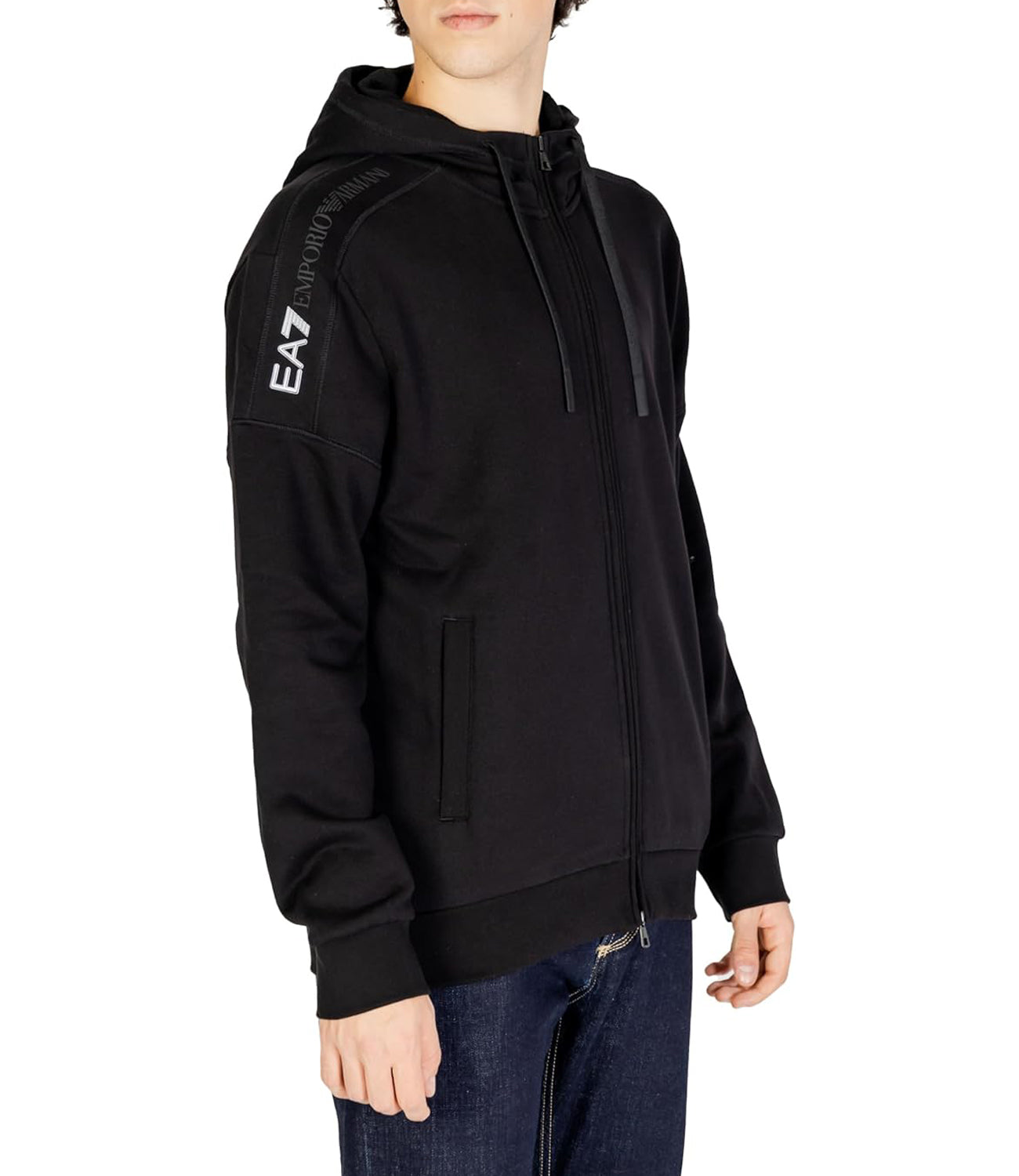 Ea7 Emporio Armani Felpa Uomo Mod. 6DPM14-PJVTZ 1200 BLACK Nero