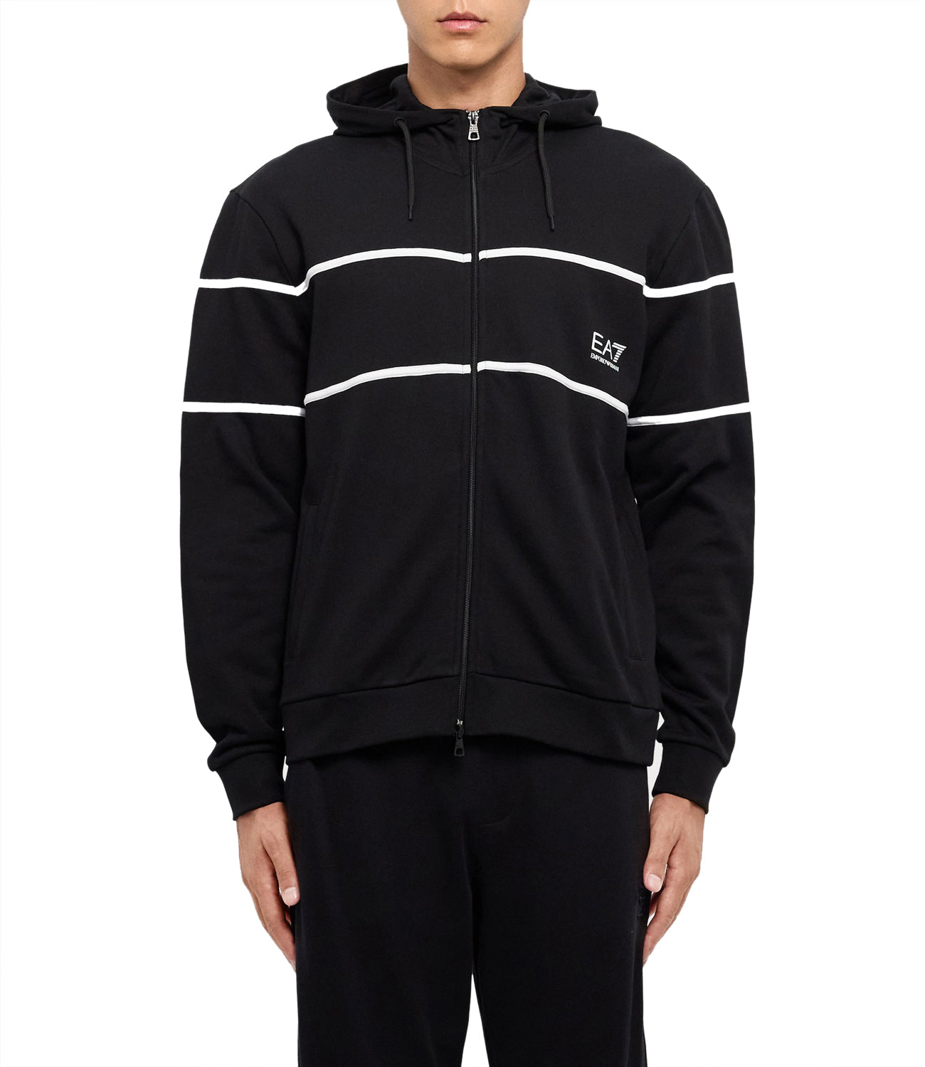 Ea7 Emporio Armani Felpa Uomo Mod. 6DPM81-PJTKZ 1200 BLACK Nero