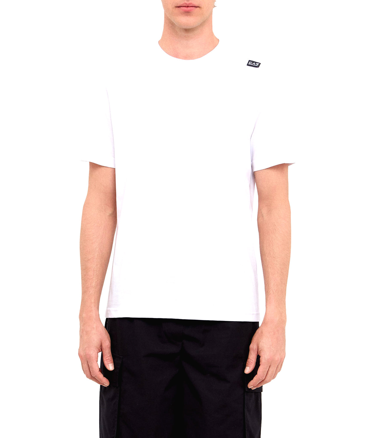 Ea7 Emporio Armani T-shirt Uomo Mod. 6DPT06-PJFFZ 1100 White Bianco