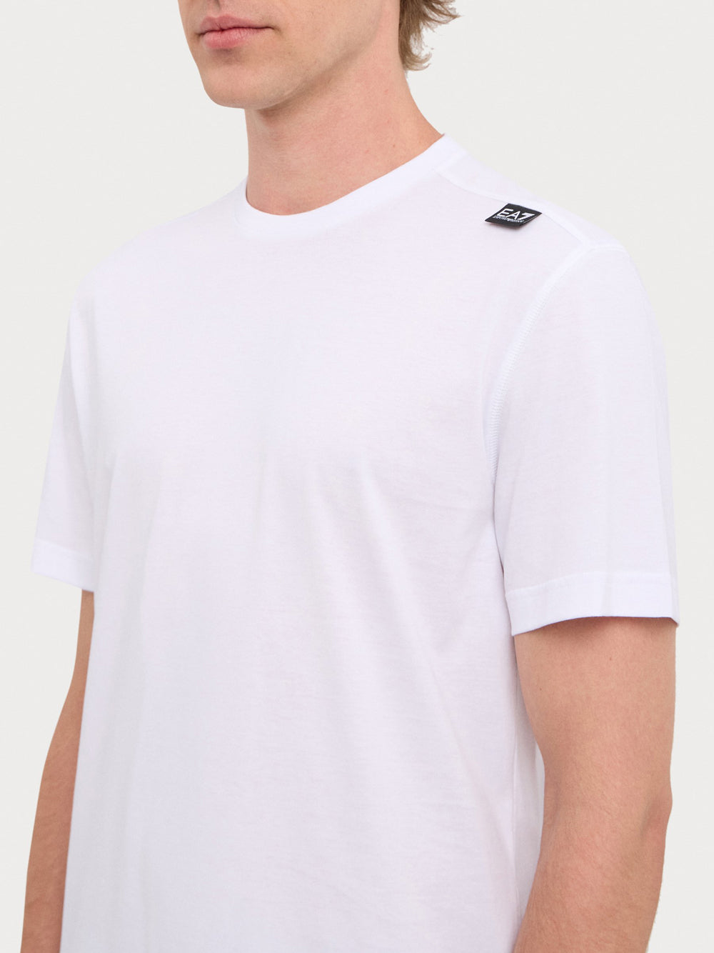 Ea7 Emporio Armani T-shirt Uomo Mod. 6DPT06-PJFFZ 1100 White Bianco