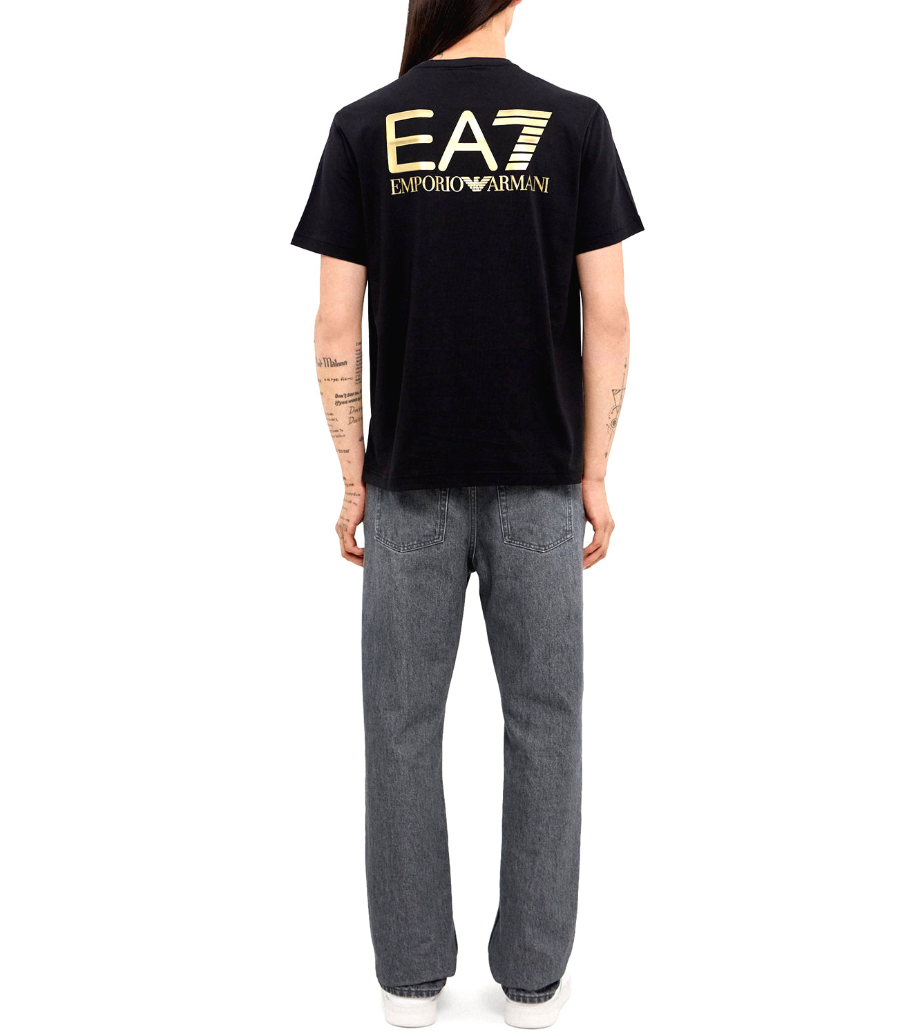 Ea7 Emporio Armani T-shirt Uomo Mod. 6DPT06-PJFFZ 1200 Black Nero