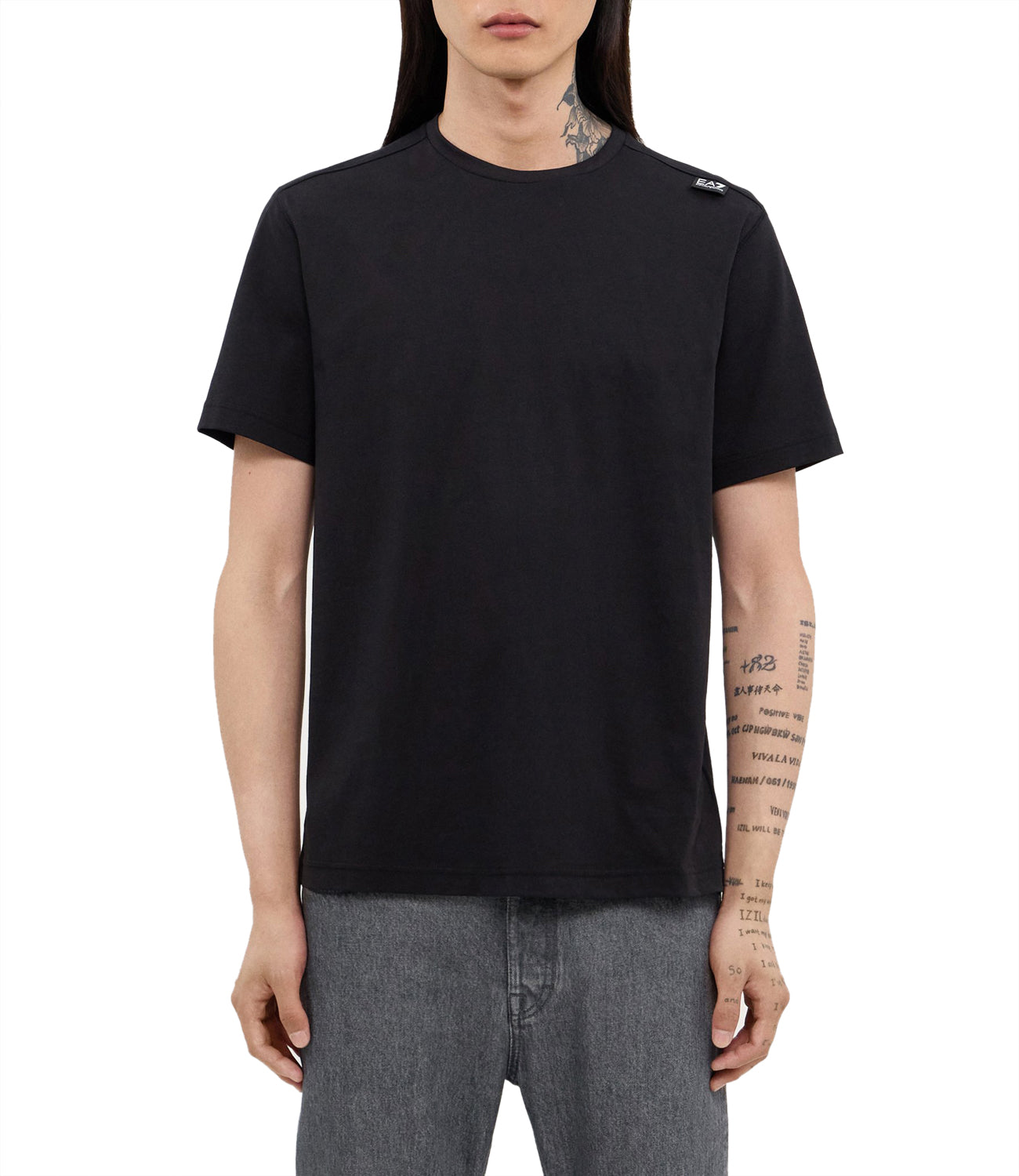 Ea7 Emporio Armani T-shirt Uomo Mod. 6DPT06-PJFFZ 1200 Black Nero