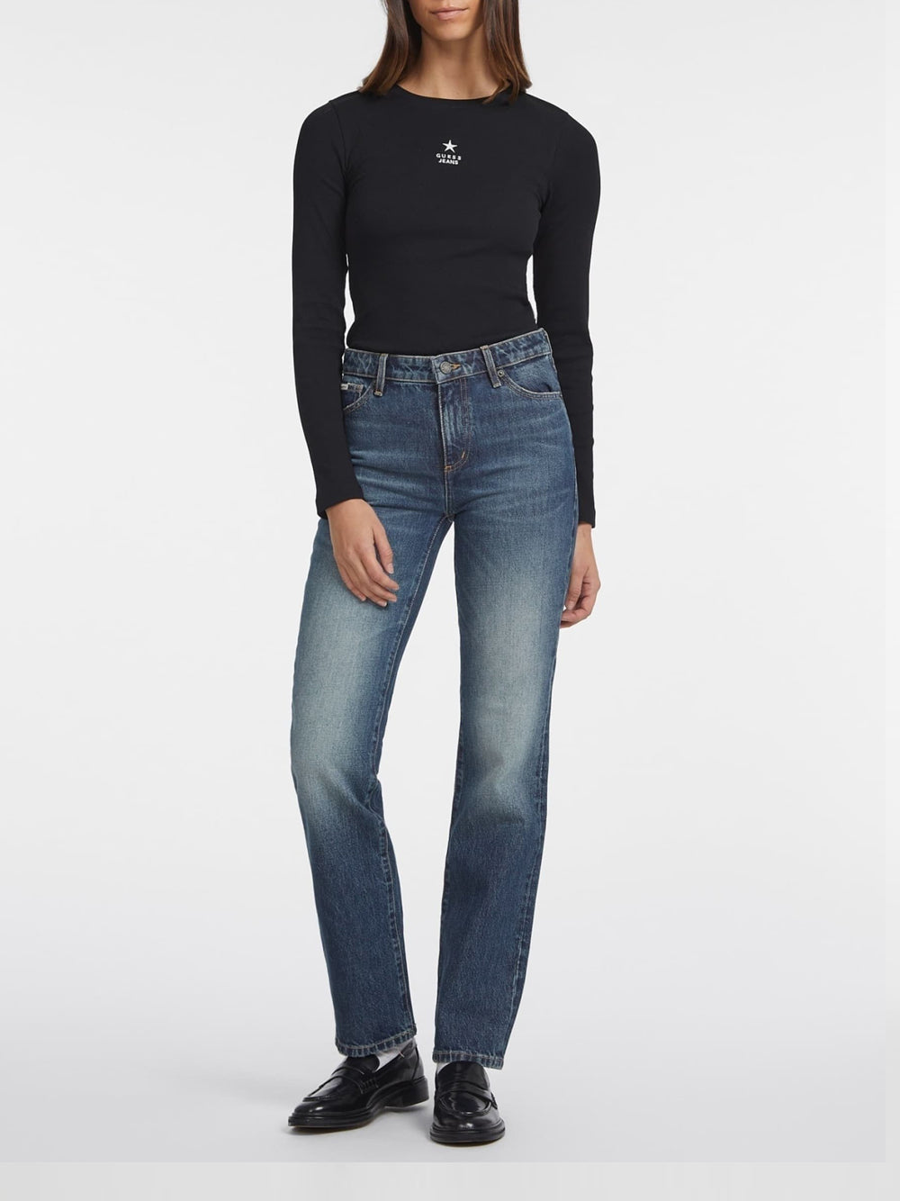 GUESS JEANS Jeans Donna Mod. W4YA98 D5FC1 GJEW Denim Blu