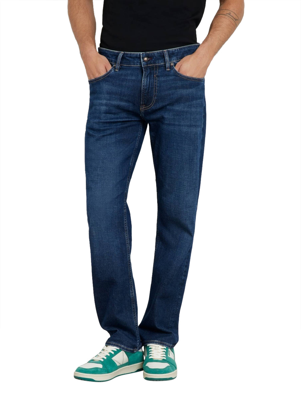 Guess Jeans Uomo Mod. M4YAN2 D5DI2 3T3R Denim Blu
