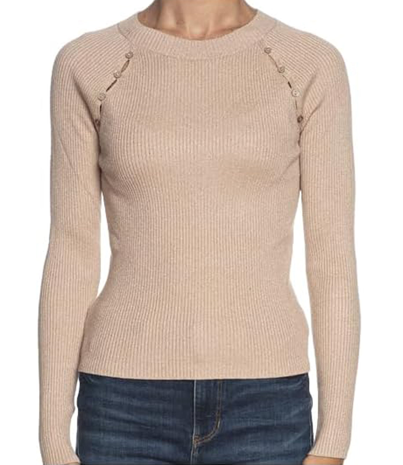 Guess Maglia Donna Mod. W4YR06 Z3FF0 F69E Cipria Rosa