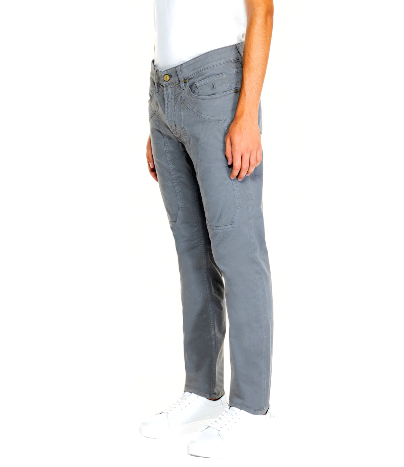 Jeckerson Pantalone 5 Tasche Uomo Mod. PA077 JOHNGABA001 6002 Grigio
