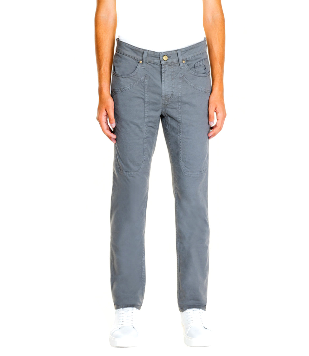 Jeckerson Pantalone 5 Tasche Uomo Mod. PA077 JOHNGABA001 6002 Grigio