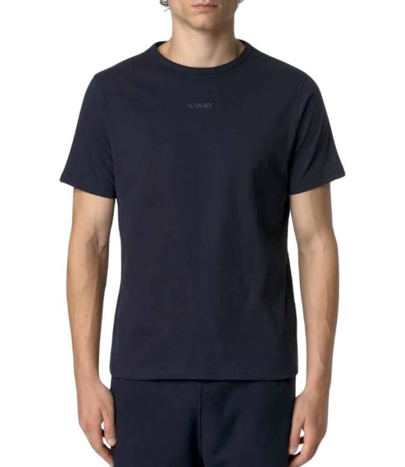 K-Way T-shirt Odom Js Peach Lettering Uomo Mod. K7124ZW K89 Blue depth Blu