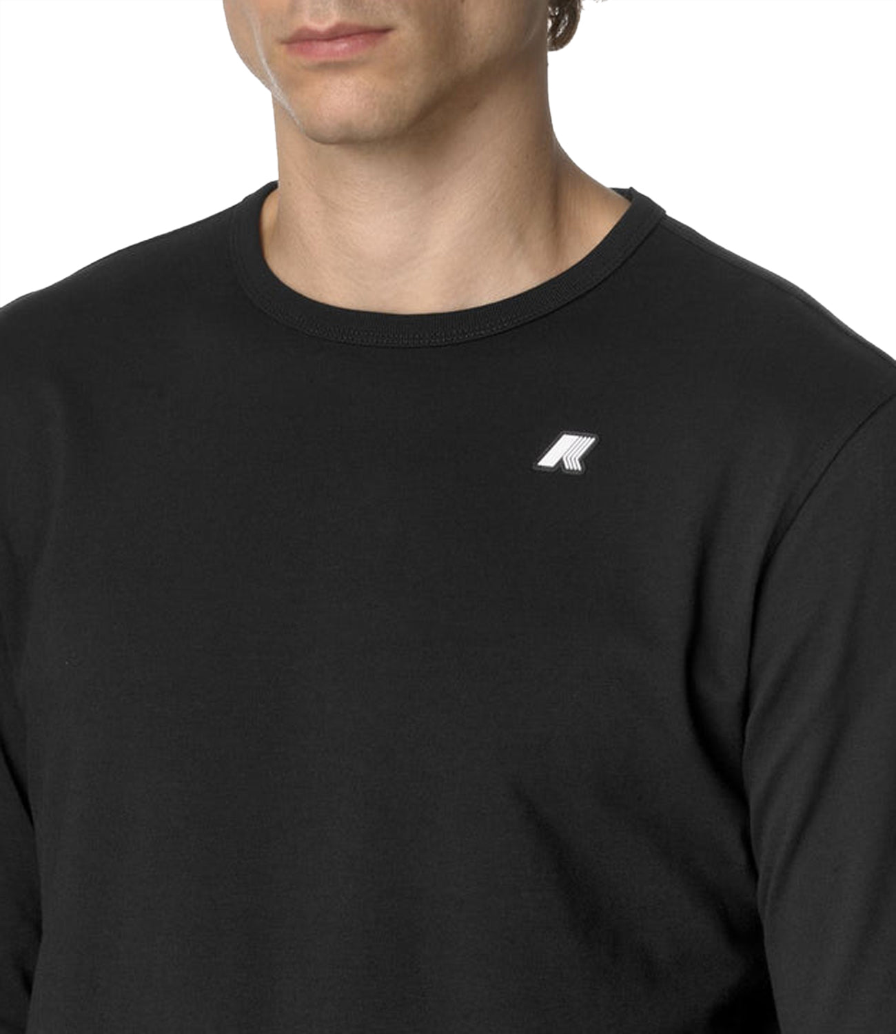 K-Way T-shirt Elmer Js Peach Uomo Mod. K8136DW USY Black pure Nero