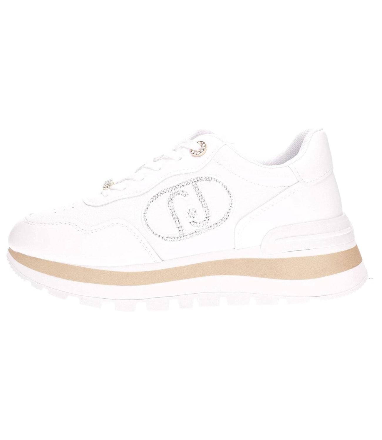 Liu Jo Liu Jo Sneakers AMAZING 20 - SNEAKER CALF LEATHER/TUMBLED OFF WHITE Donna Mod. BF4057 AMAZING20 PX331 01065 WHITE Bianco