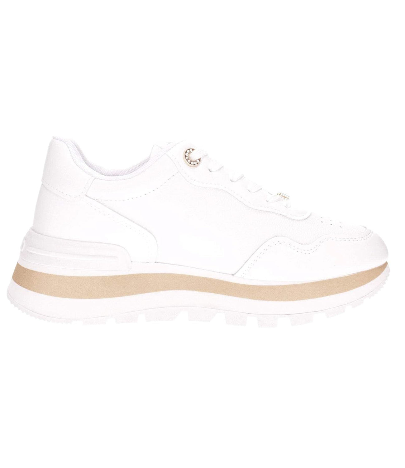 Liu Jo Liu Jo Sneakers AMAZING 20 - SNEAKER CALF LEATHER/TUMBLED OFF WHITE Donna Mod. BF4057 AMAZING20 PX331 01065 WHITE Bianco