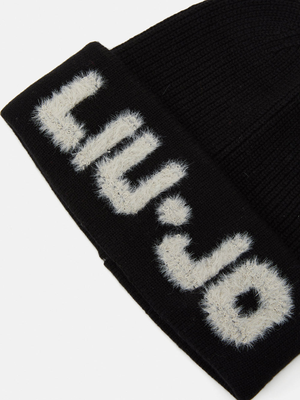 Liu Jo Liu Jo Berretto Beanie Logo Jacquard Donna Mod. 2F4053M0300 22222 Nero