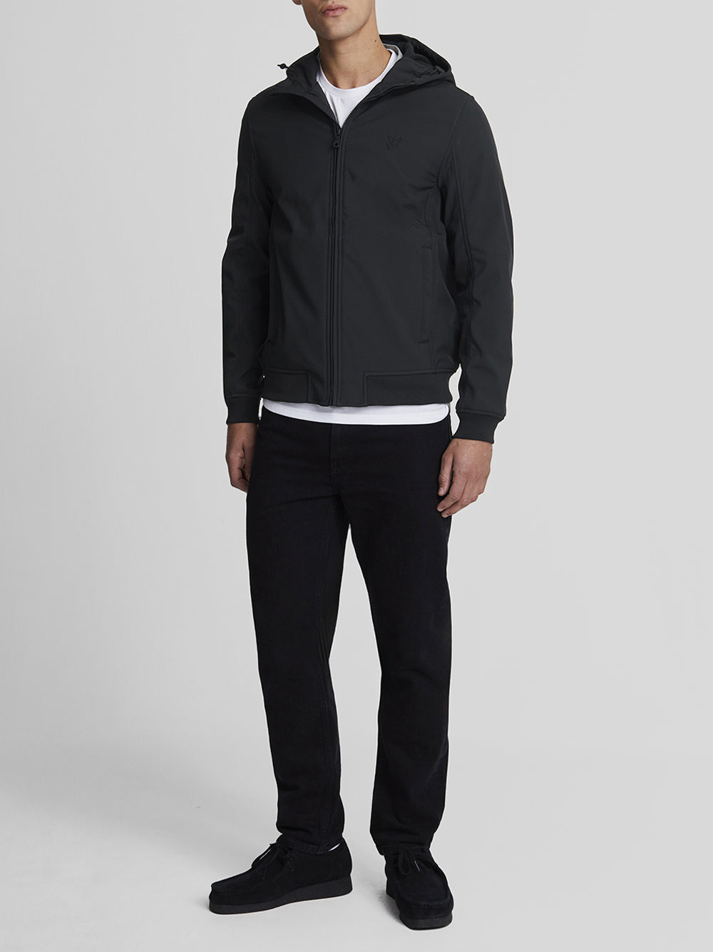 Lyle & Scott Lyle & Scott Giubbino Tonal Fleece Back Softshell Uomo Mod. JK2110TON Z865 Jet Black