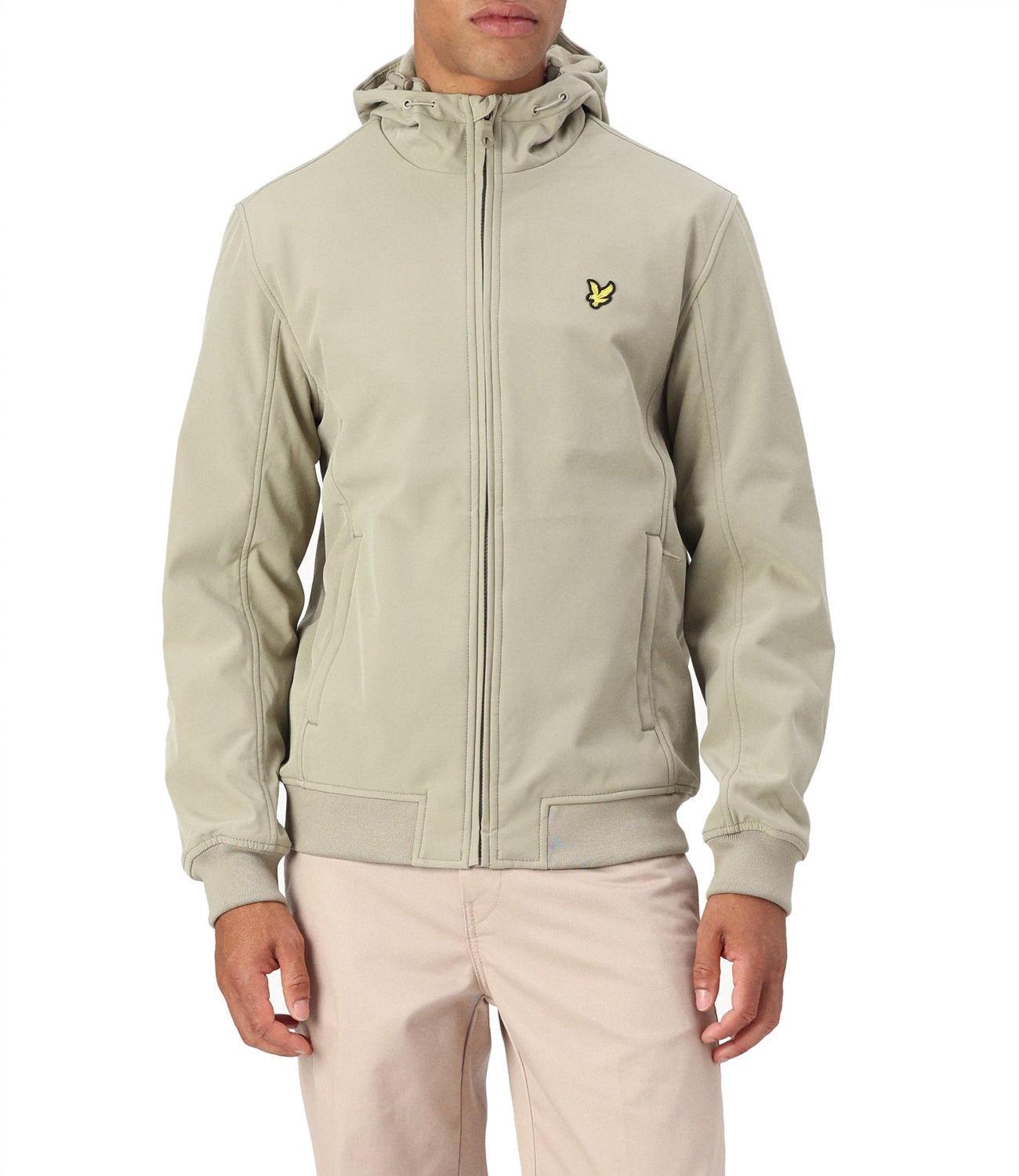 Lyle & Scott Lyle & Scott Giubbino Fleece Back Softshell Jacket Uomo Mod. JK2110V X309 Sage Uniform