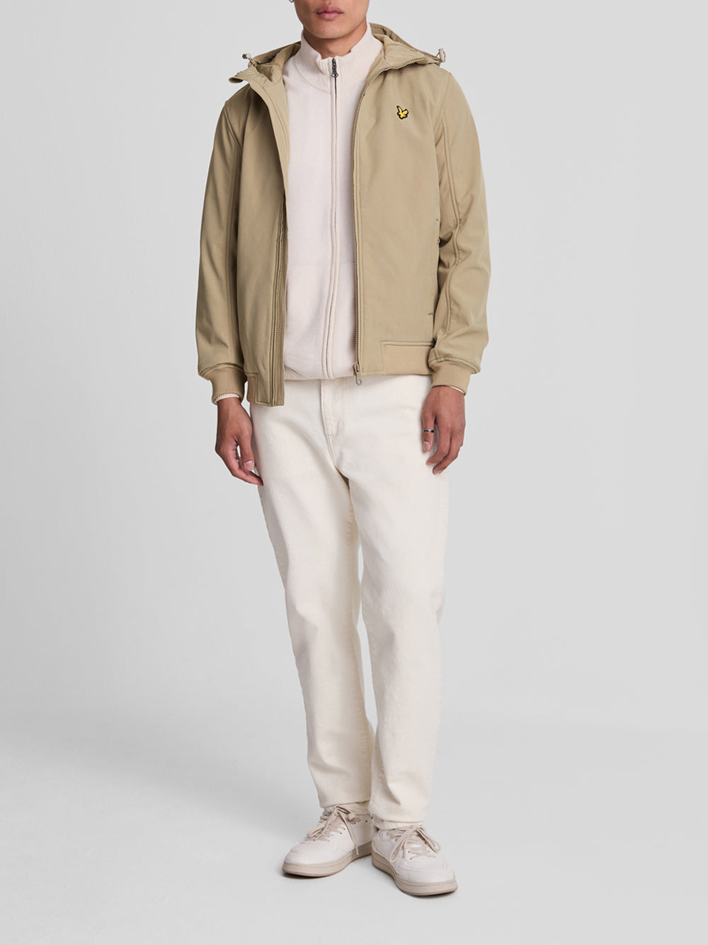 Lyle & Scott Lyle & Scott Giubbino Fleece Back Softshell Jacket Uomo Mod. JK2110V X309 Sage Uniform