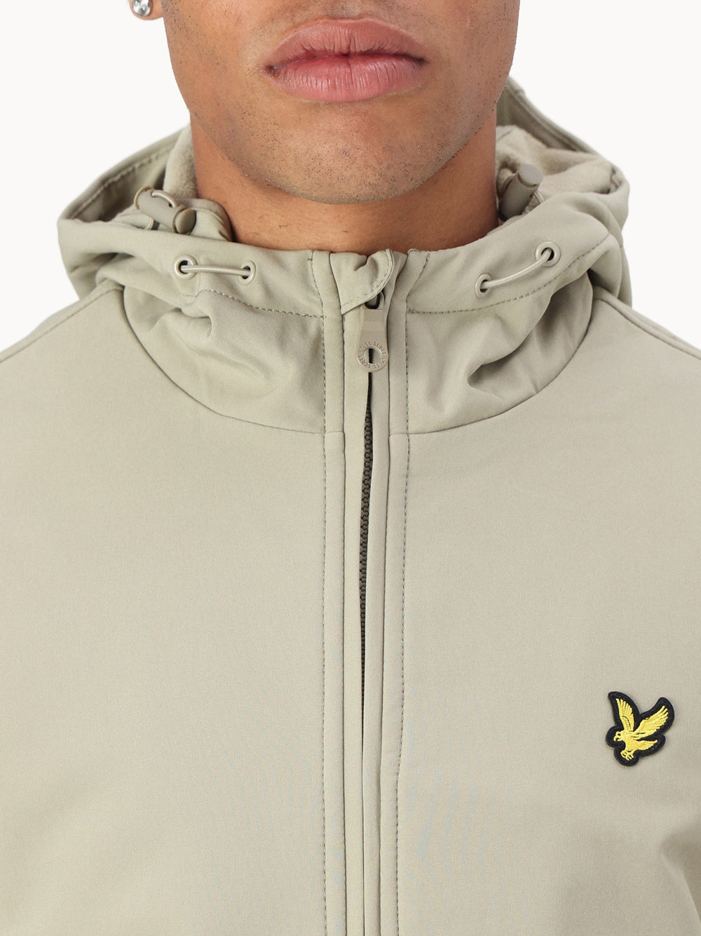 Lyle & Scott Lyle & Scott Giubbino Fleece Back Softshell Jacket Uomo Mod. JK2110V X309 Sage Uniform