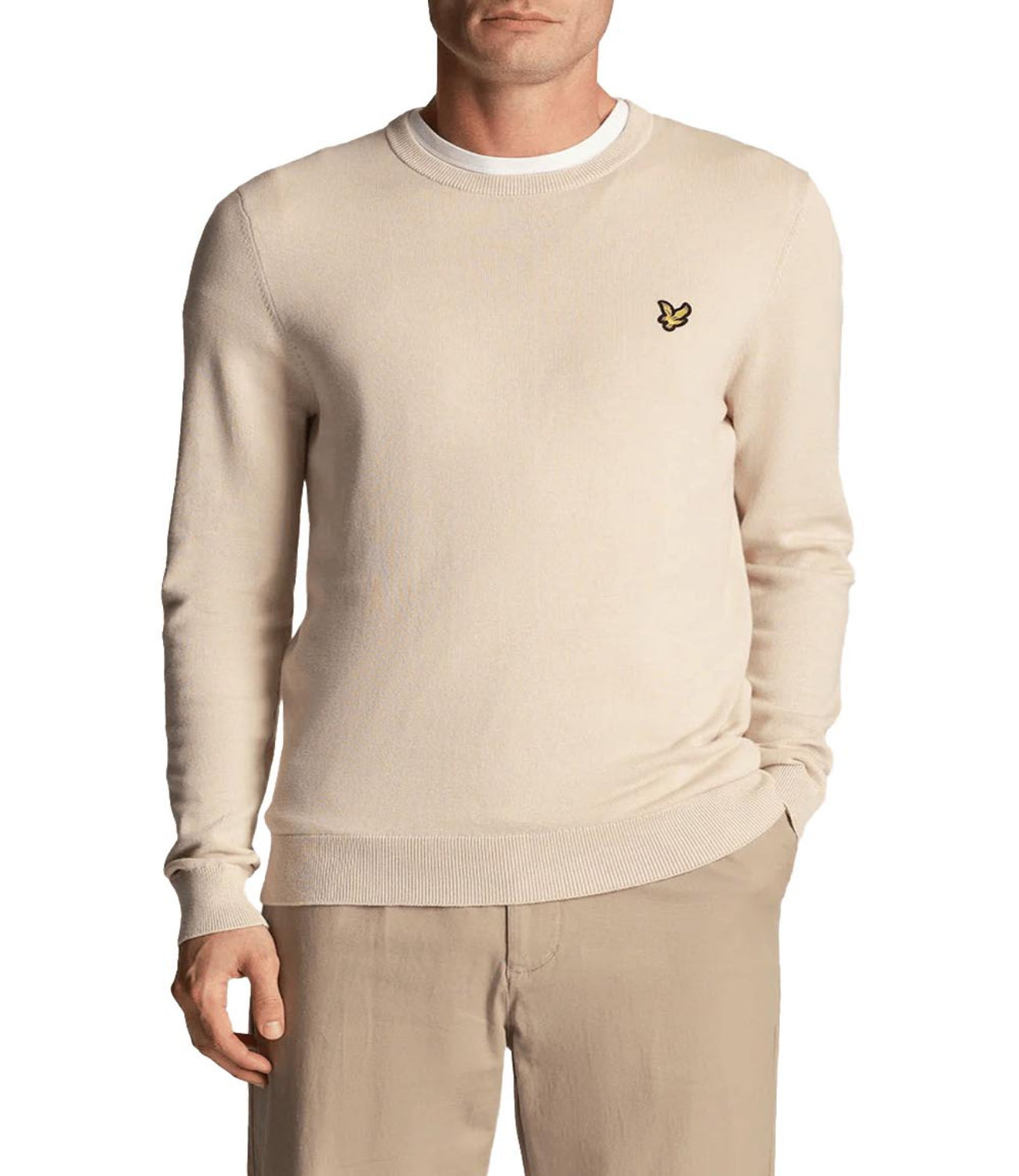 Lyle & Scott Lyle & Scott Maglione Cotton Merino Crew Neck Jumper Uomo Mod. KN2110V W870 Cove
