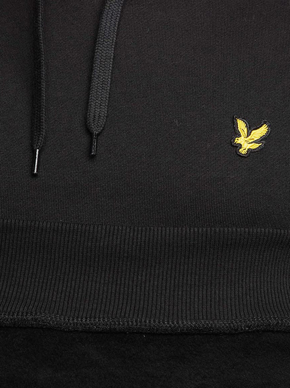 Lyle & Scott Felpa Cappuccio Lyle & Scott Brushed Back da Uomo - Nero