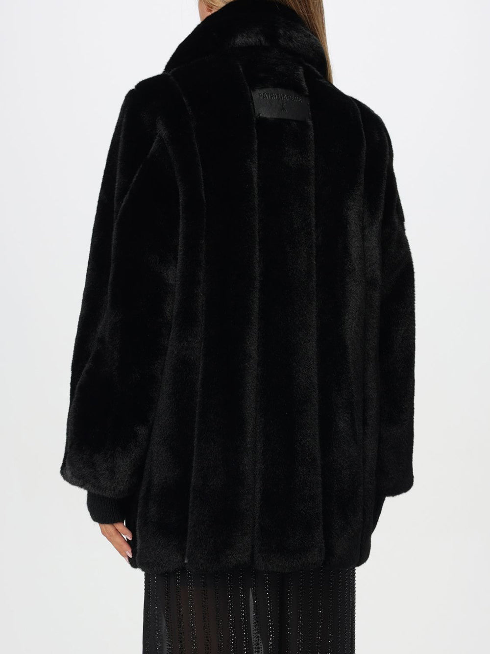 Pelliccia Patrizia Pepe Ecologica da Donna - Nero