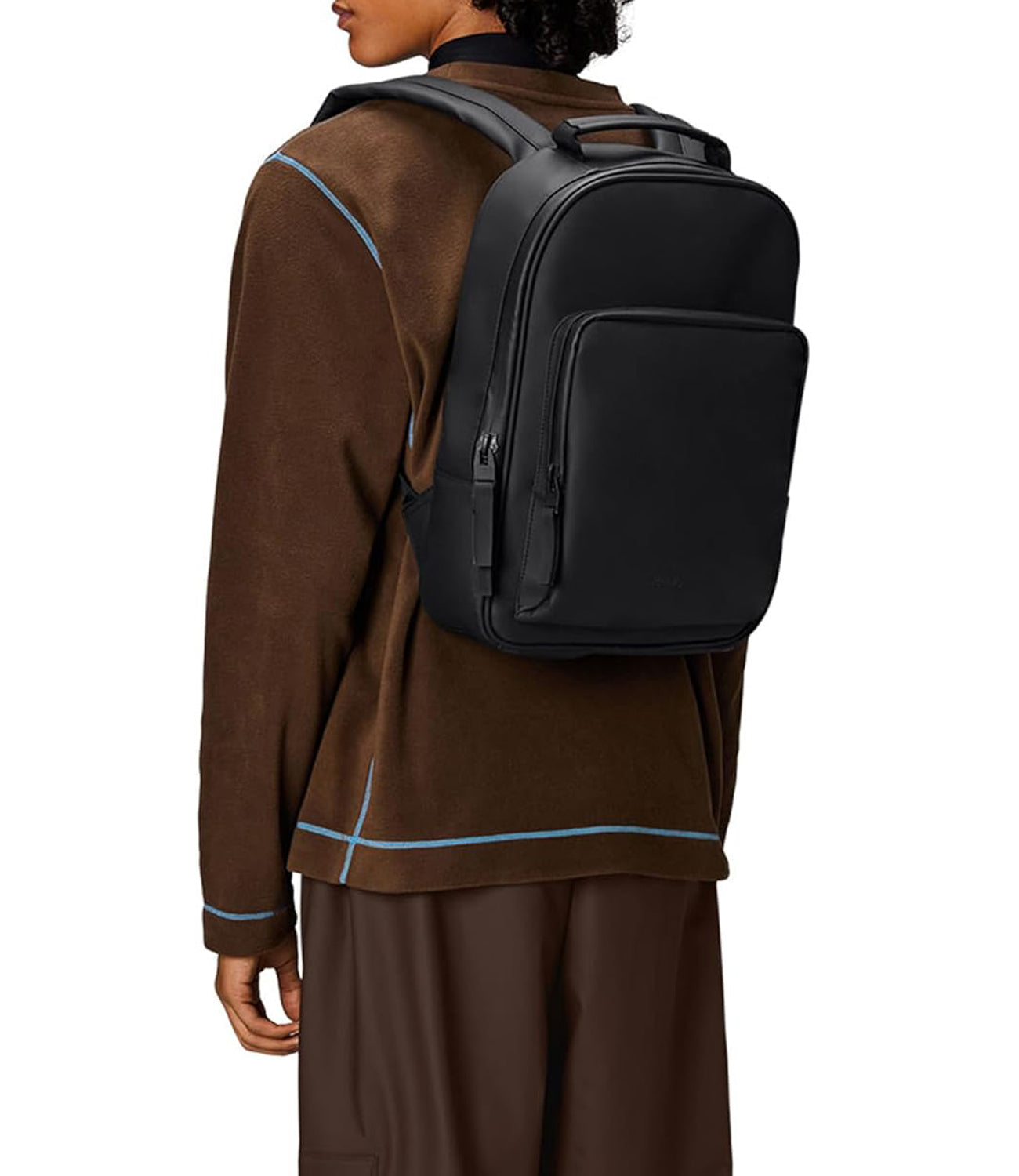 Rains Zaino Unisex Mod. BOOK DAYPACK 13260 01 Black Nero