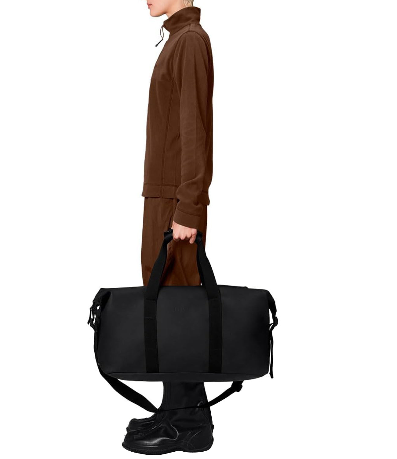 Rains Borsa Unisex Mod. WEECKEND BAG 14200 01 Black Nero